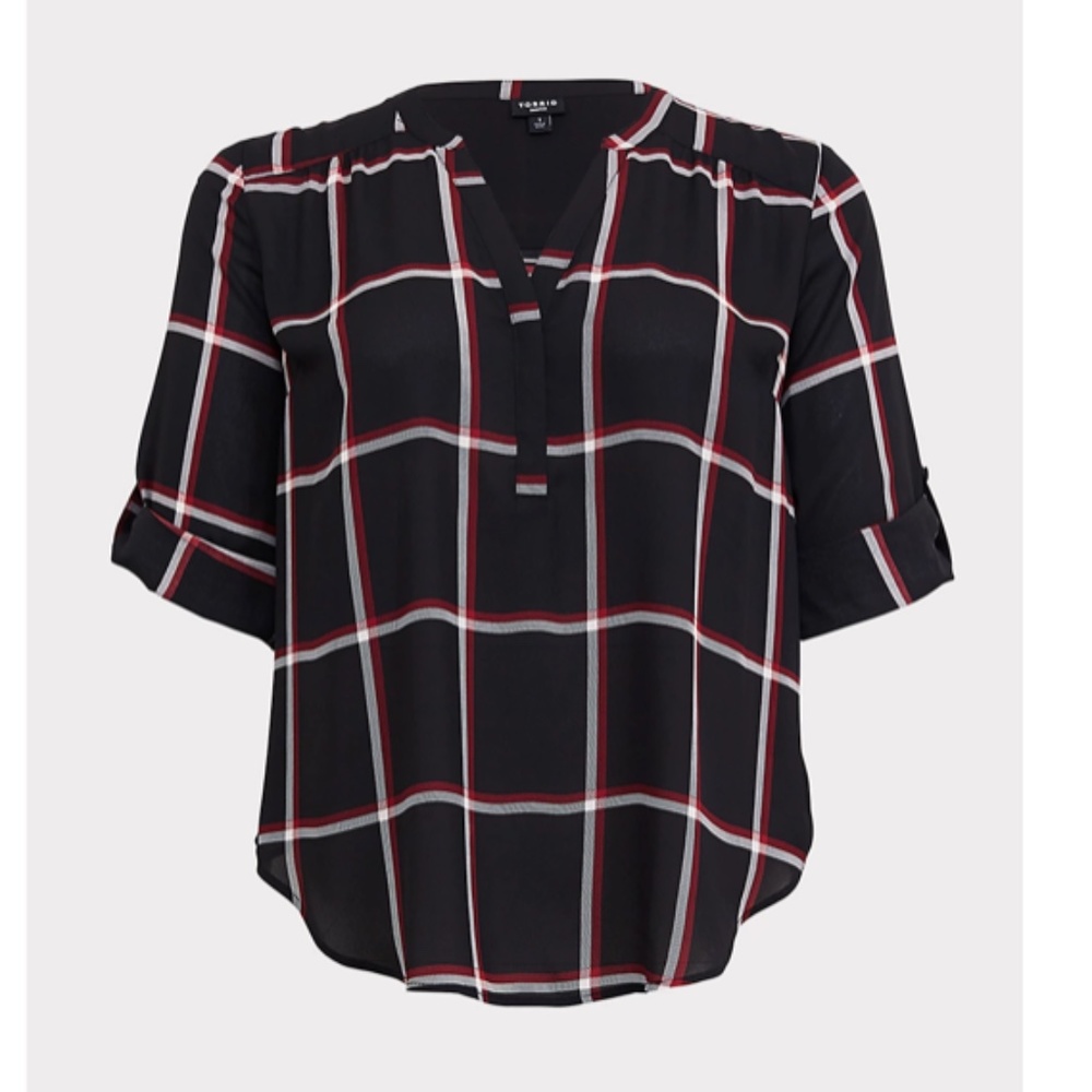 GEORGETTE BUTTON DOWN BLOUSE